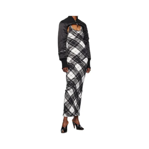 Check Pattern Print Dress