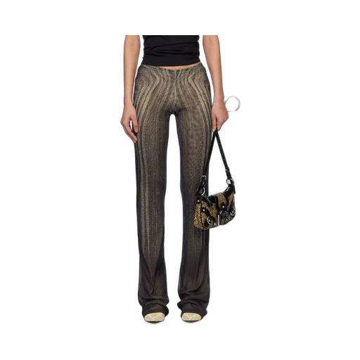 Spiral-Print Trousers