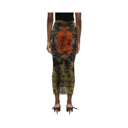 The Long Khaki MÉDaillon Skirt