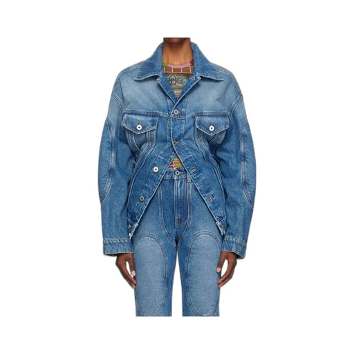 Lacing Denim Jacket