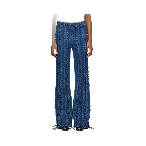 Lace-Up Jeans