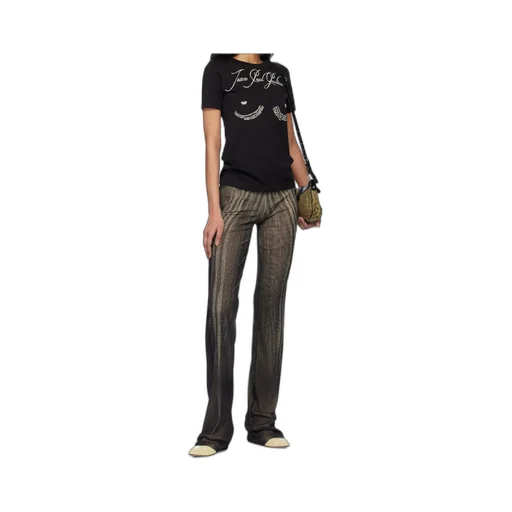 Spiral-Print Trousers