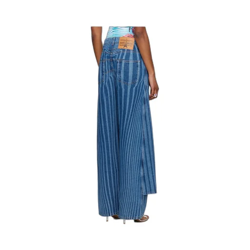 Striped Denim Trousers