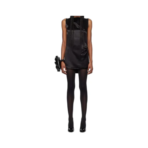 Corset Lacing Satin Minidress