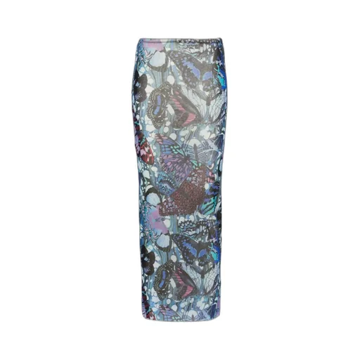 The Blue Butterfly Pencil Skirt