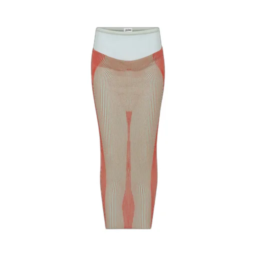 Layered-Design Midi Skirt