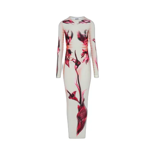 Double-Layered Printed Maxi Dress