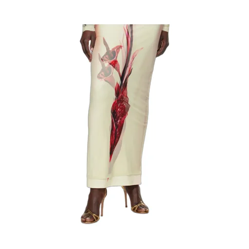 Double-Layered Printed Maxi Dress