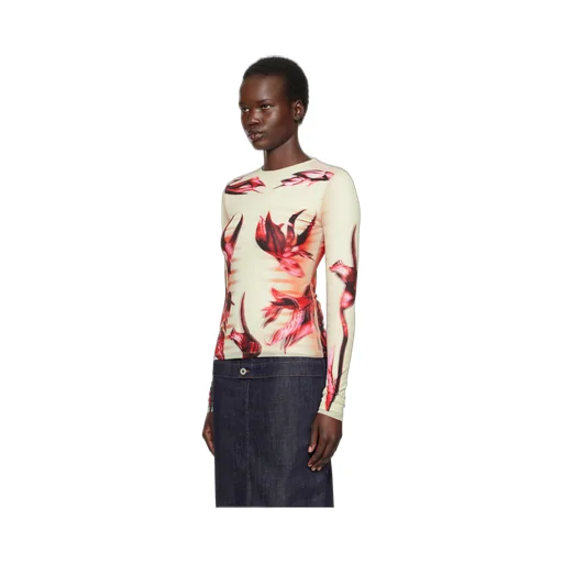 Double-Layered Printed Top