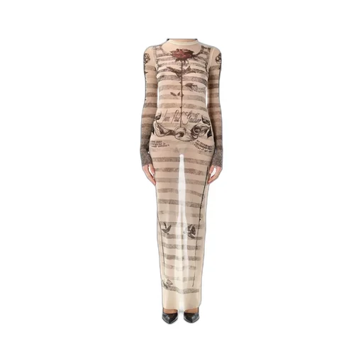 Tattoo MariniÈRe Crewneck Maxi Dress