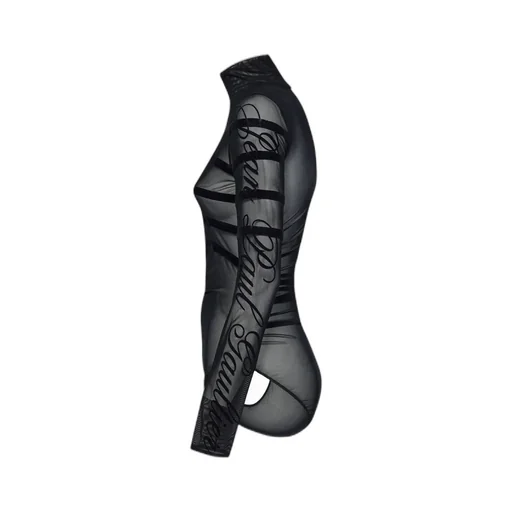 The Striped Velvet Bodysuit