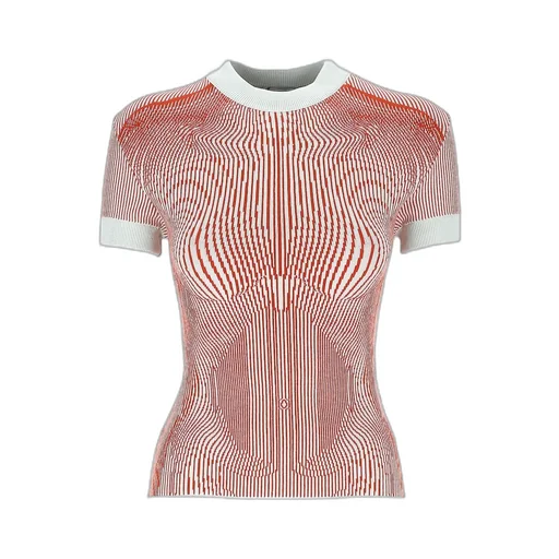 The Morphing Pinstripes Jacquard T-Shirt