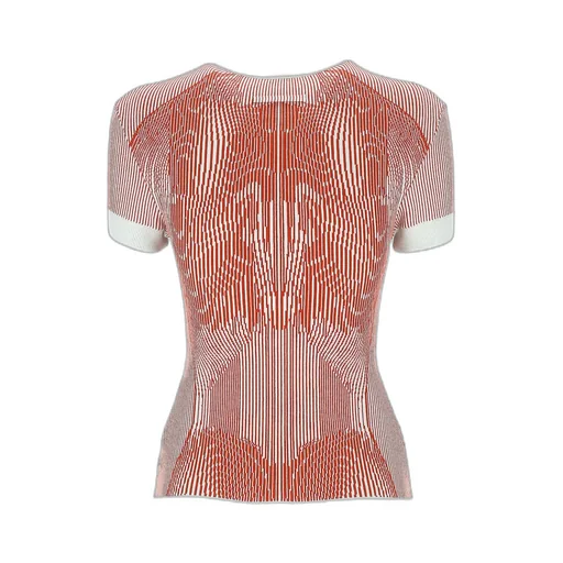 The Morphing Pinstripes Jacquard T-Shirt