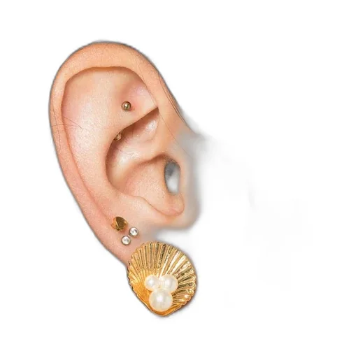 Maricela Shell-Pearl Earrings