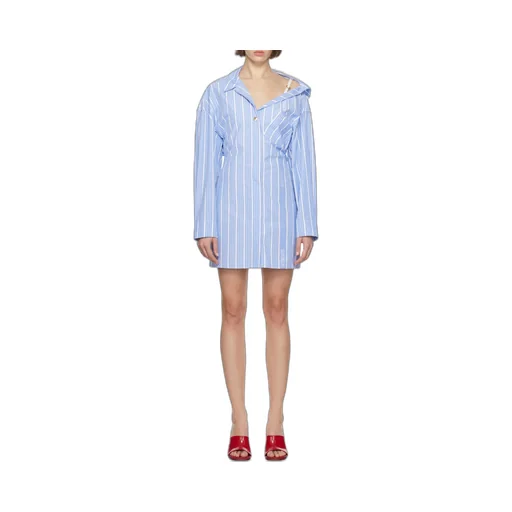 La Mini Robe Chemise Asymmetric Shirt Dress