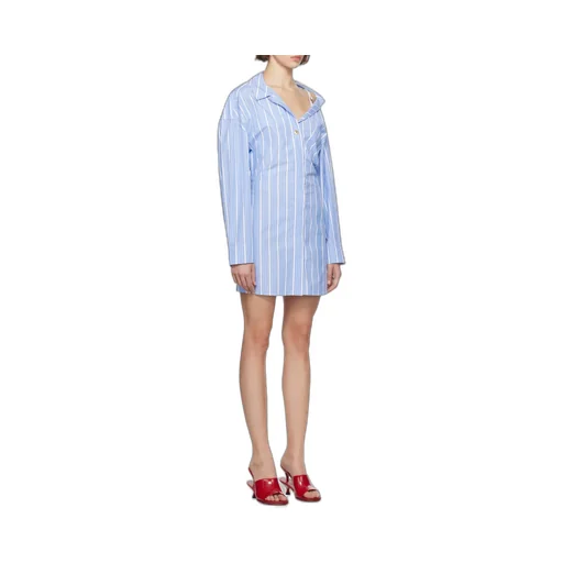 La Mini Robe Chemise Asymmetric Shirt Dress