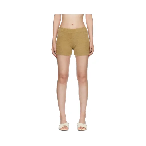 Textured-Knit Mini Shorts