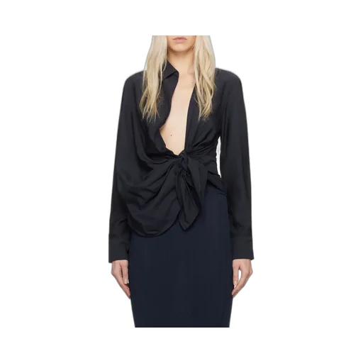 Long-Sleeved Asymmetrical Shirt