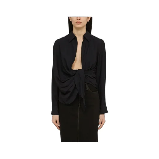 Long-Sleeved Asymmetrical Shirt