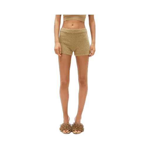 Textured-Knit Mini Shorts
