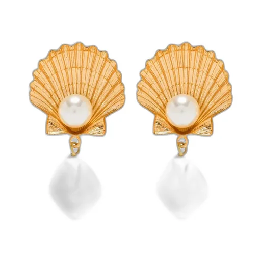 Shell Pearl Earrings