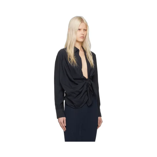 Long-Sleeved Asymmetrical Shirt