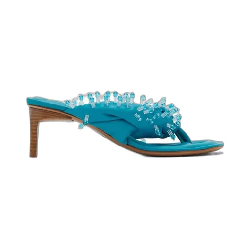 Bead-Embellished 70Mm Heeled Sandals