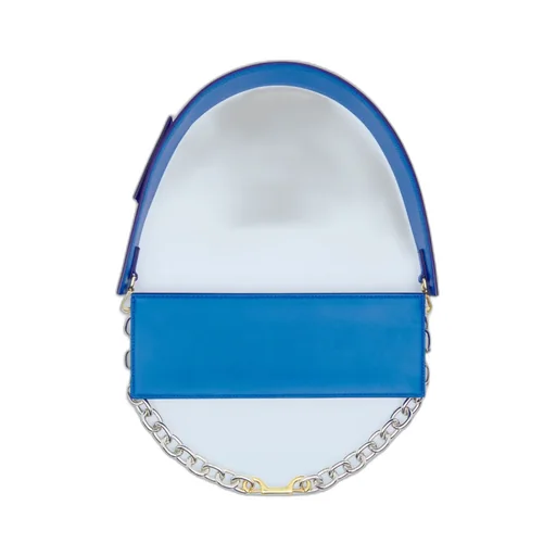 Logo-Plaque Leather Shoulder Bag
