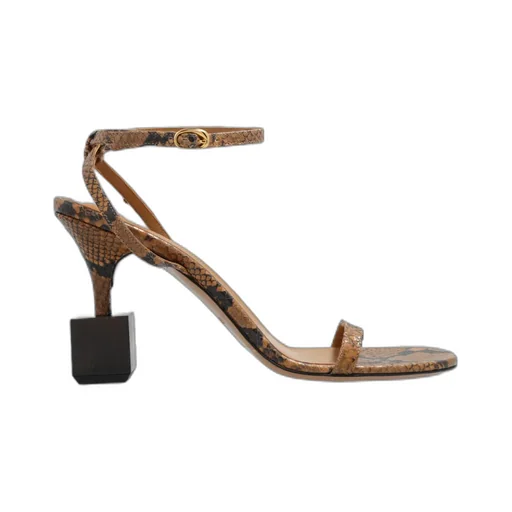 Printed Heeled Sandals
