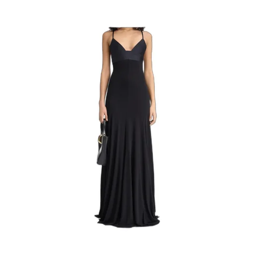 La Robe Spallina Spaghetti-Strap Evening Dress