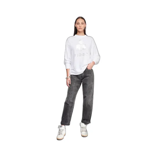 Logo-Print Linen Sweatshirt