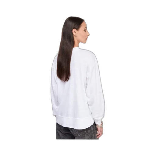 Logo-Print Linen Sweatshirt