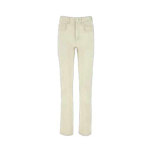 High-Waist Straight-Leg Jeans