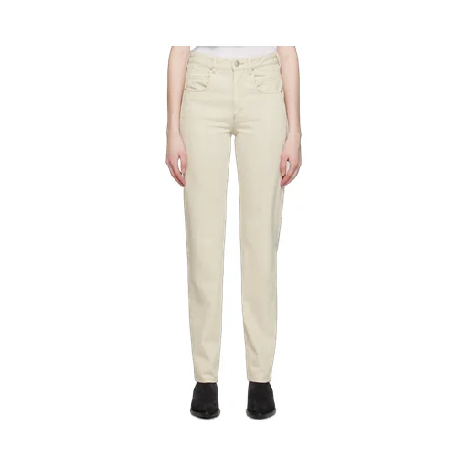 High-Waist Straight-Leg Jeans