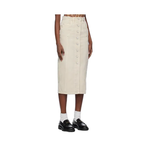 Buttoned Midi Skirt