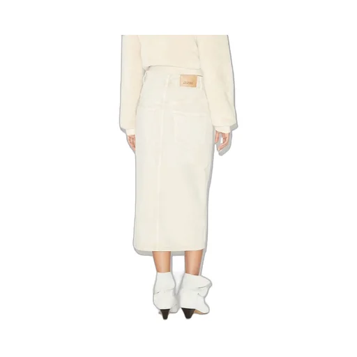 Buttoned Midi Skirt