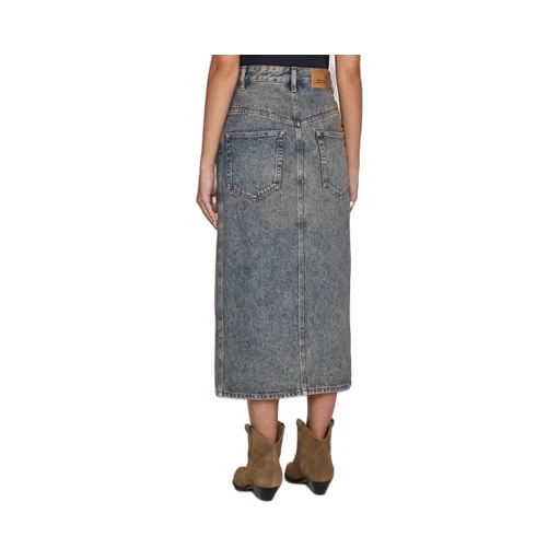 Buttoned Midi Skirt