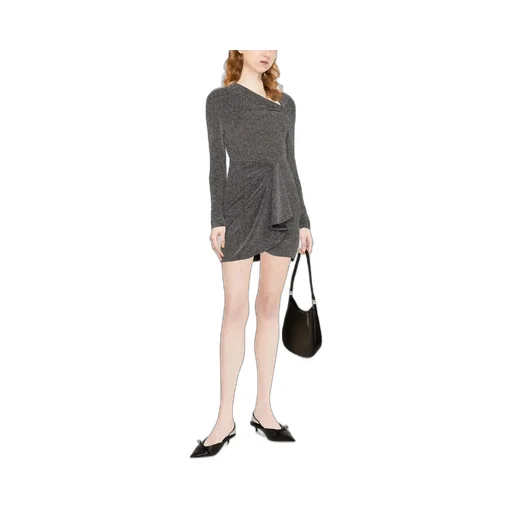 Shimmer Asymmetric-Neck Top