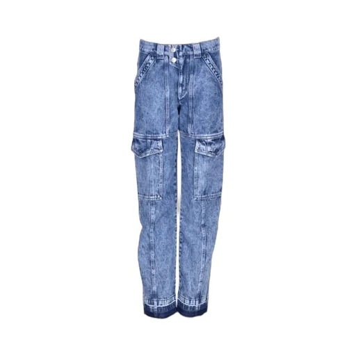 Straight Jeans With Overalls Pocket
