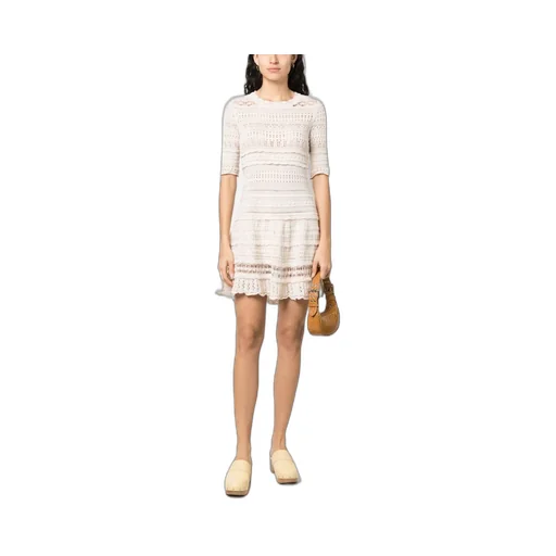 Knitted Cotton Mini Dress
