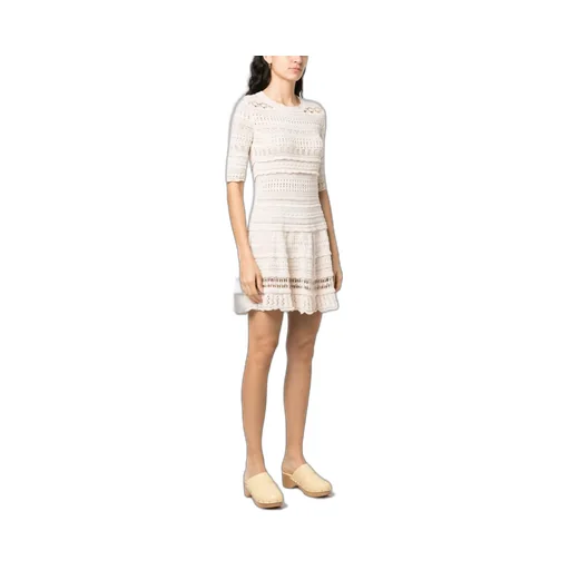 Knitted Cotton Mini Dress