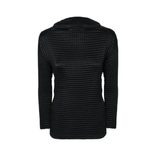 Suede Like Pleats Top