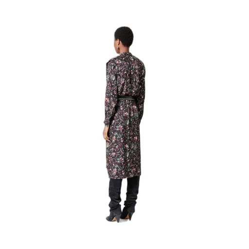 Okeleya Floral-Print Midi Dress