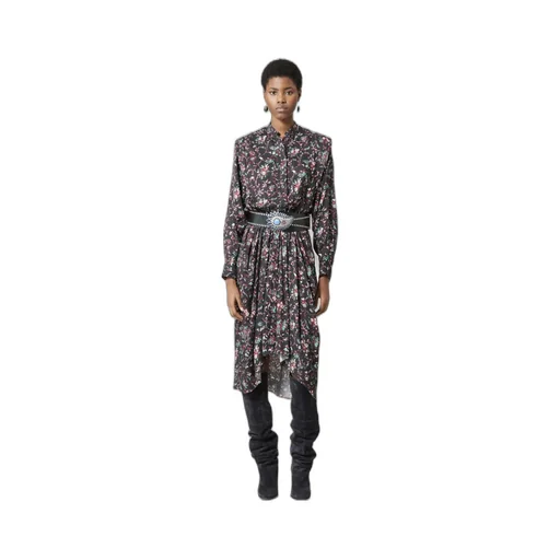 Okeleya Floral-Print Midi Dress