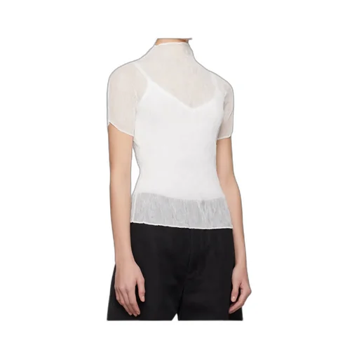 Chiffon Twist Turtleneck