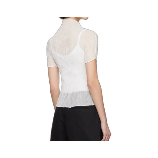 Chiffon Twist Turtleneck