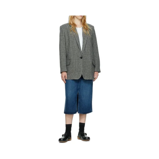 Cikaito Oversized Plaid Coat