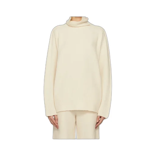 Cotton & Alpaca Knit Turtleneck