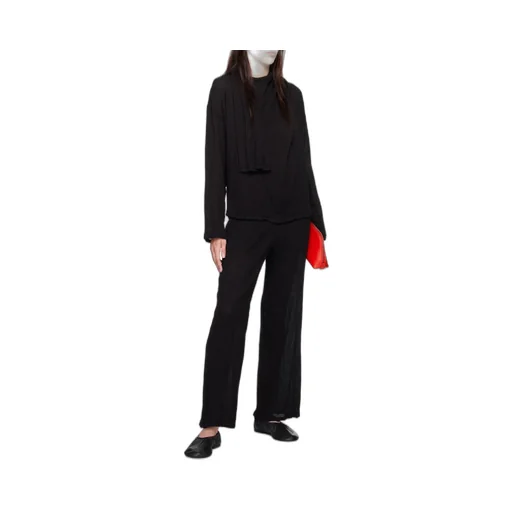 Straight Wool Casual Pants