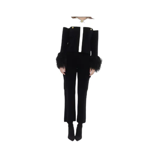 Long-Sleeved Wool Cardigan